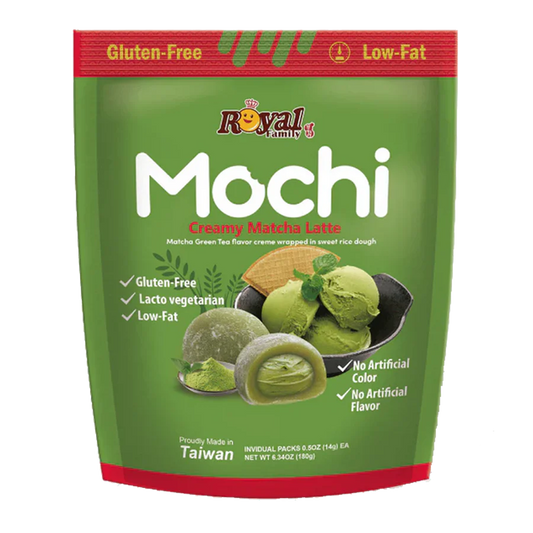 ROYAL FAMILY MOCHI CREAMY LATTE MATCHA 180G