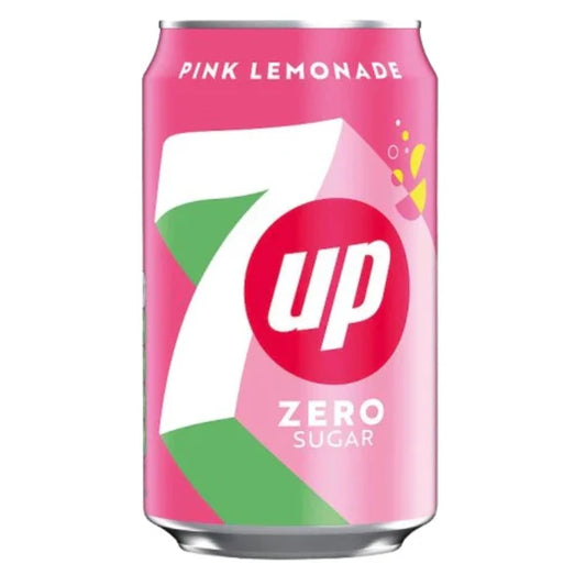 7 UP ZERO SUGAR PINK LEMONADE 330ML
