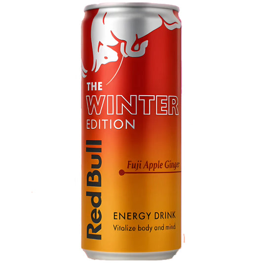 RED BULL ENERGY DRINK WINTER EDITION FUJI APPLE GINGER 250ML